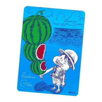 One Piece - Carte Natsucomi Luffy Pastèque Oda Stamp