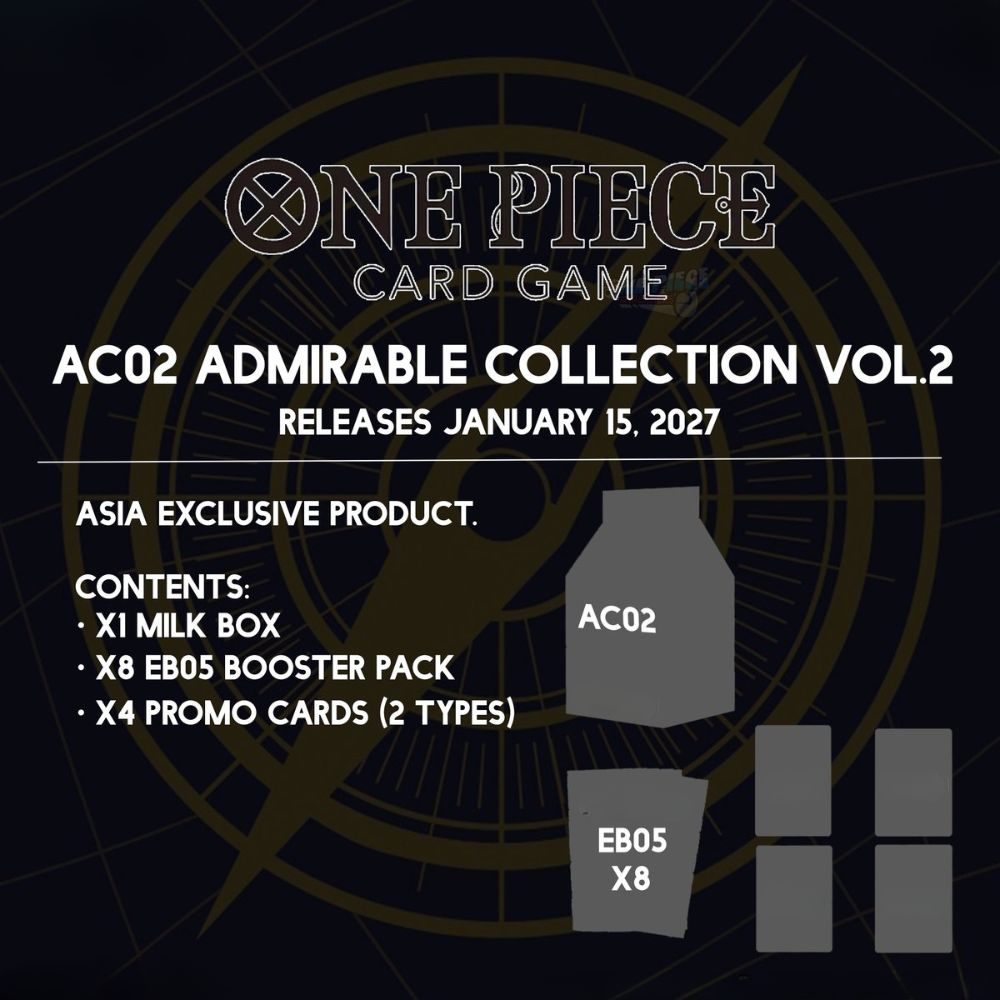One Piece Card Game - Admirable Collection vol. 2 AC-02 Milk Box [JP]