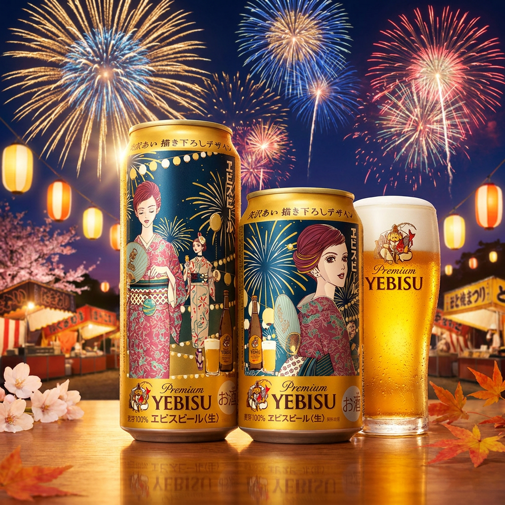 Bière Yebisu x Ai Yazawa v2 Edition Limitée